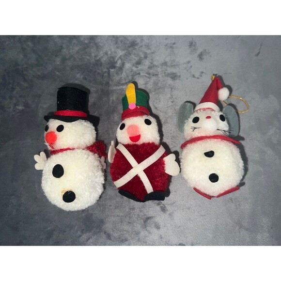 Vintage Christmas Snowman Nutcracker Decor, Huge Retro Holiday Display lot - Picture 6 of 8